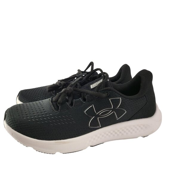 Under Armour Shoes - Under Armour Charged Pursuit 3 Women's Running Shoes Size 8 Black/White